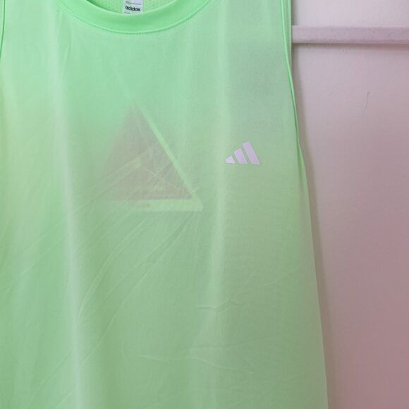 NWT Adidas Womens WTR D4T Green Sleeveless Athletic Tank Top Sz M - Picture 9 of 9